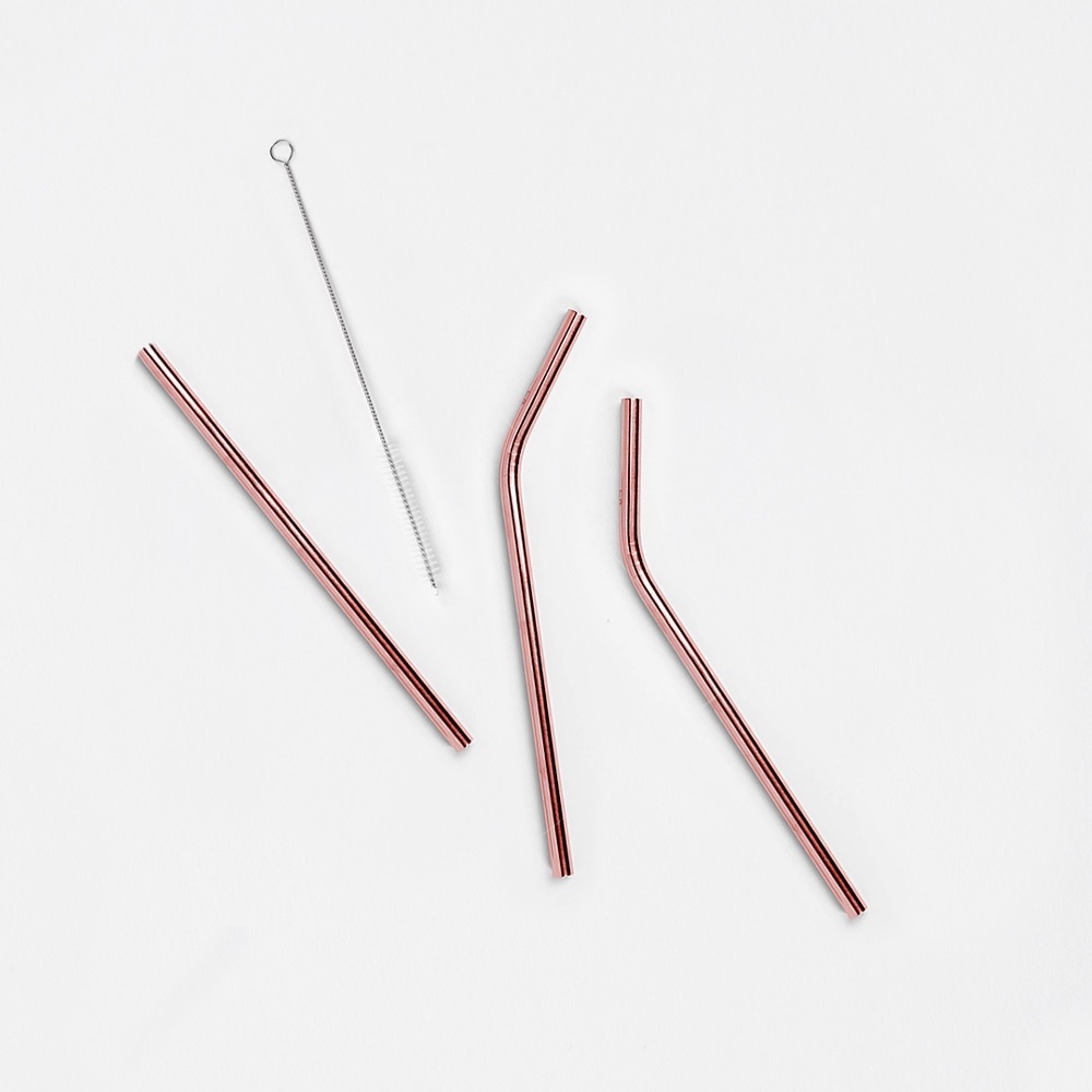 Causebox - Simply Straws - Rose Gold